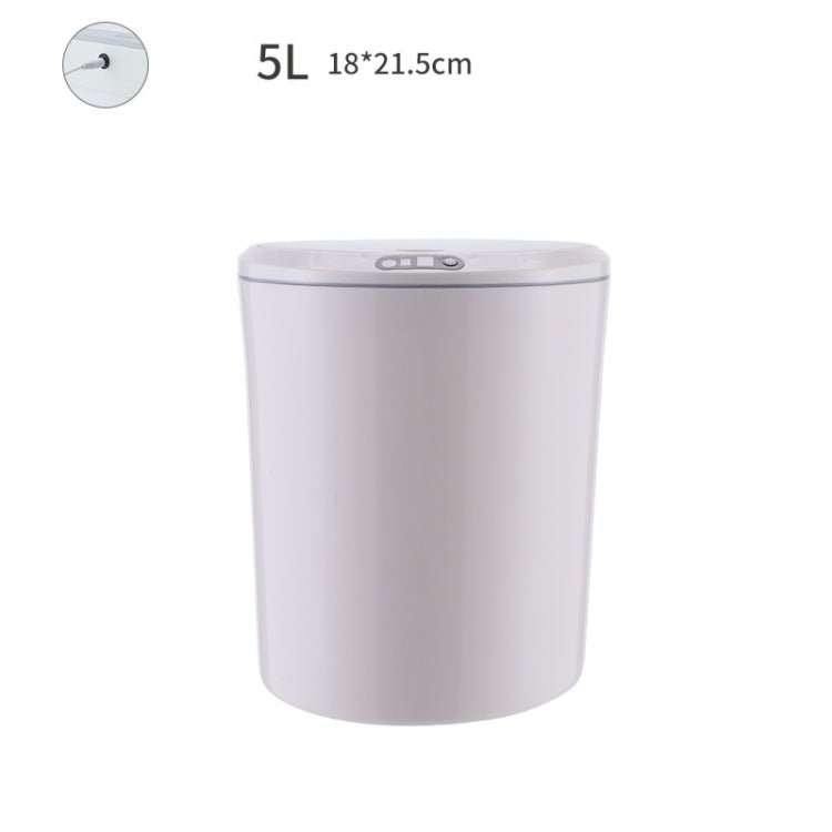EXPED SMART Desktop Smart Induction Electric Storage Box Car Office Trash Can, Specification: 5L USB Charging (Khaki) Secondary image