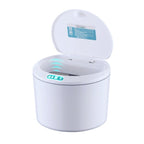 EXPED SMART Desktop Smart Induction Electric Storage Box Car Office Trash Can, Specification: 5L USB Charging (White) - British D'sire