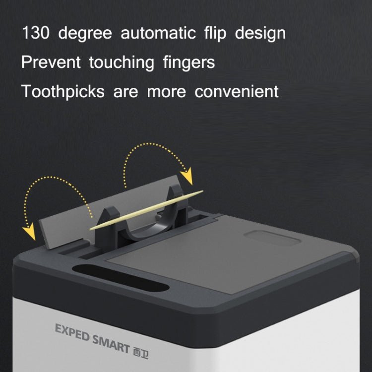 EXPED SMART Intelligent Induction Automatic Toothpick Box Household Restaurant Electric Toothpick Holder, Specification: USB Charge Version - British D'sire
