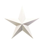 Extra Large White Metal Star Decoration 74cm - Christmas Decor - British D'sire