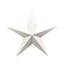 Extra Large White Metal Star Decoration 74cm - Christmas Decor - British D'sire