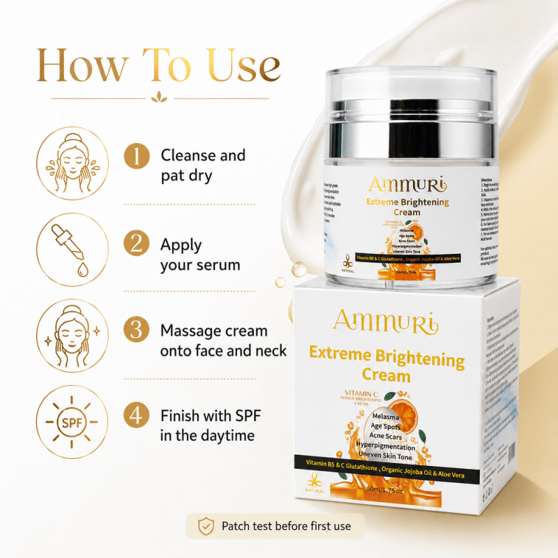 Extreme Whitening Cream For Dark Spots Blemishes Bikini Under Arms Skin Brightening Treatment - Vitamin C Cream - British D'sire