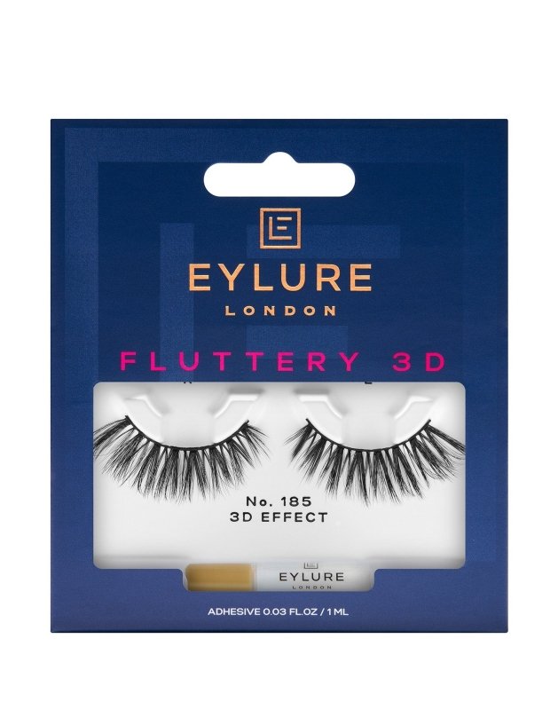 Eylure Fluttery 3D Lashes No. 185 - False Eyelashes - British D'sire
