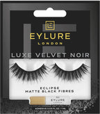 Eylure Luxe Velvet Noir Lashes with Matte Black Fibres - Eclipse - False Eyelashes - British D'sire