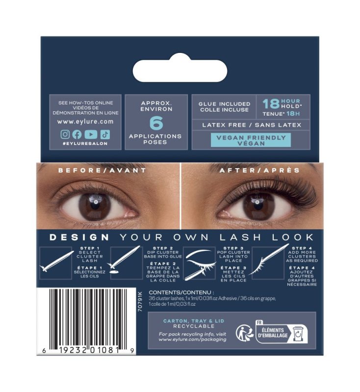 Eylure Voluminous Curl Clusters - False Eyelashes - British D'sire