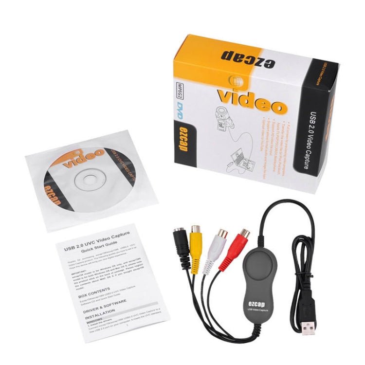EZCAP 159 USB 2.0 Video Grabber Capture Card Window Mac VLC Media Player - British D'sire