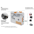 EZCAP 218SP Clear Stereo Walkman Cassette Player Portable Cassette Tape to MP3 Converter - British D'sire