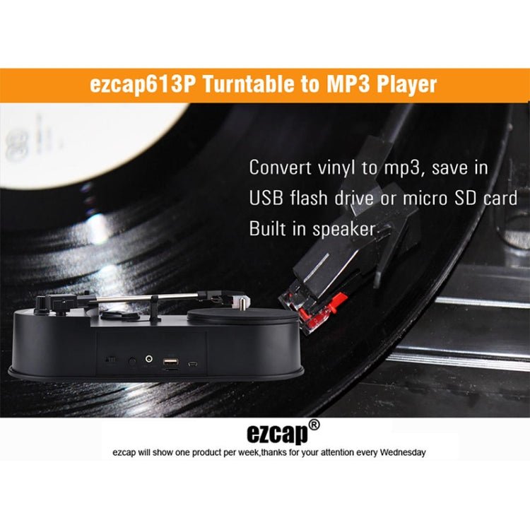 Ezcap 613P Mini Vinyl Record Player with Turntable to MP3 Converter - British D'sire