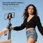 F01 For Live Streaming AI Smart Face Tracking Gimbal Selfie Stick 192cm Telescopic Tripod Stand - Gimbal - British D'sire