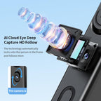 F01 For Live Streaming AI Smart Face Tracking Gimbal Selfie Stick 192cm Telescopic Tripod Stand - Gimbal - British D'sire