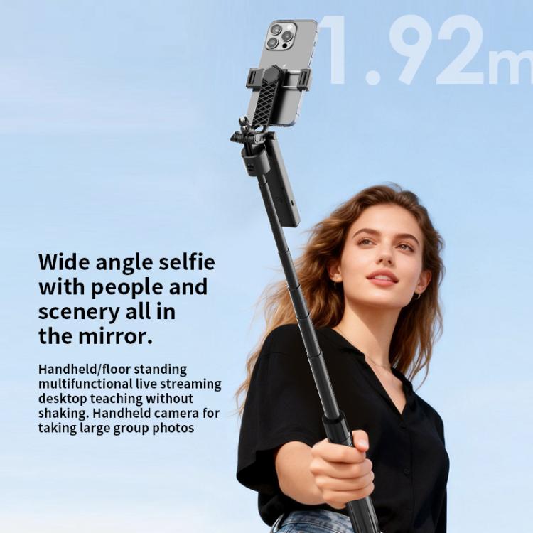 F01 For Live Streaming AI Smart Face Tracking Gimbal Selfie Stick 192cm Telescopic Tripod Stand - Gimbal - British D'sire