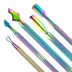 FABIYAN Nail Art Scissors Set Stainless Steel Nail Clippers Dead Skin Scissors Remover Steel Push, Specification: Set 1 - British D'sire