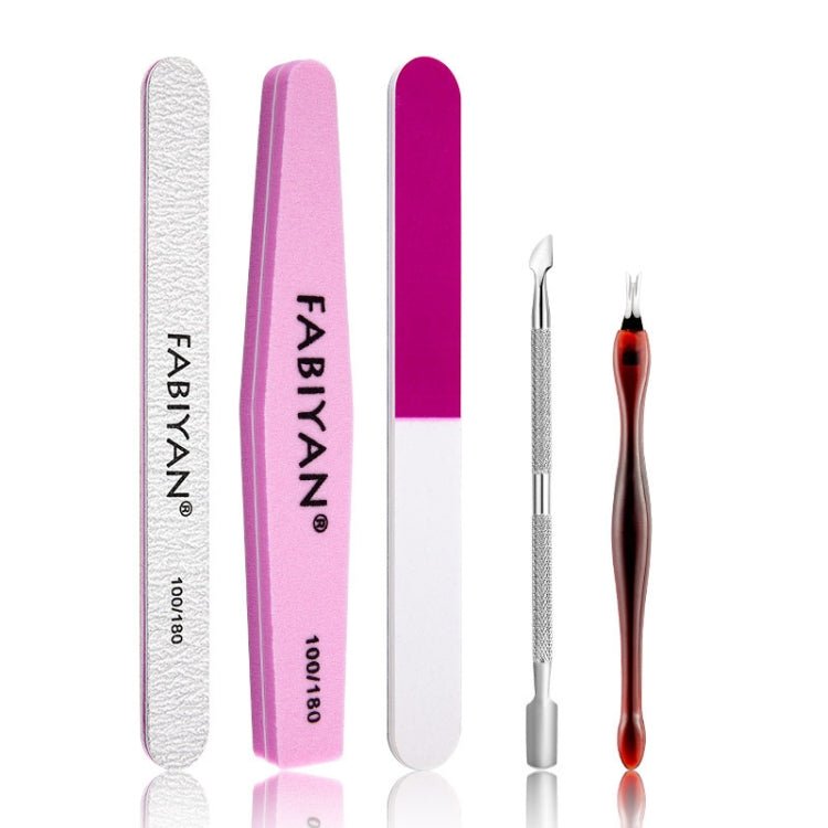 FABIYAN Nail Art Tool Set Manicure Disarm Tool Set, Specification: 5 - piece Set - British D'sire Main image