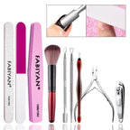 FABIYAN Nail Art Tool Set Manicure Disarm Tool Set, Specification: 9 - piece Set - British D'sire
