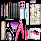 FABIYAN Nail Brush Nail Piece Set Nail Art Polishing Supplies Set, Specification: Natural Big Set - British D'sire