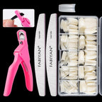 FABIYAN Nail Brush Nail Piece Set Nail Art Polishing Supplies Set, Specification: Natural Small Set - British D'sire