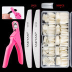 FABIYAN Nail Brush Nail Piece Set Nail Art Polishing Supplies Set, Specification: Natural Small Set - British D'sire