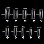 FABIYAN Nail Brush Nail Piece Set Nail Art Polishing Supplies Set, Specification: Transparent Full - sticked Small Set - British D'sire