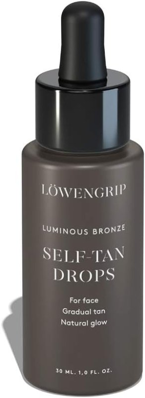 Facial Self Tanner by Löwengrip – Gradual Self Tanning Drops For Face, Mix in Your Moisturizer, Bronzer Drops – 30 ml - British D'sire Main image