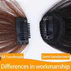 Fake Bangs Clip Hairpiece Synthetic Bangs Hair(Brown) - British D'sire