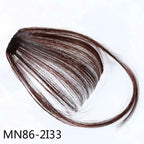 Fake Bangs Clip Hairpiece Synthetic Bangs Hair(Brown) - British D'sire
