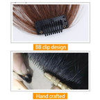 Fake Bangs Clip Hairpiece Synthetic Bangs Hair(Brown) - British D'sire