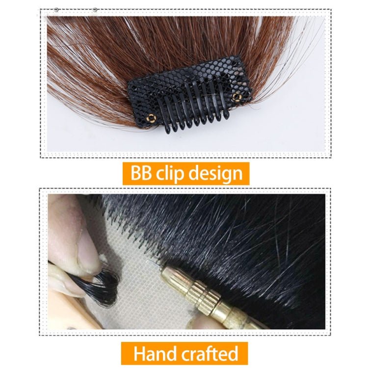 Fake Bangs Clip Hairpiece Synthetic Bangs Hair(Brown) - British D'sire