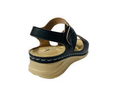 Faux Leather Lightweight Padded Sandals - Sandals - British D'sire