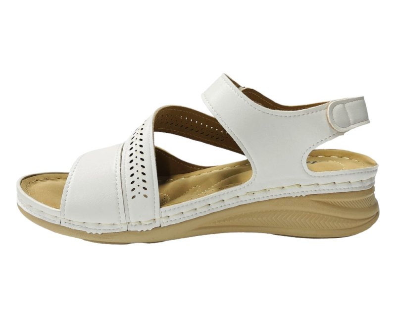 Faux Leather Lightweight Padded Sandals - Sandals - British D'sire