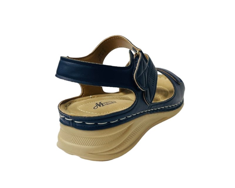 Faux Leather Lightweight Padded Sandals - Sandals - British D'sire