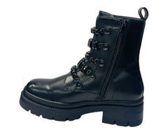 Faux Leather Pearl Zip Ankle Boots - Boots - British D'sire