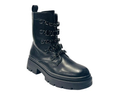 Faux Leather Pearl Zip Ankle Boots - Boots - British D'sire