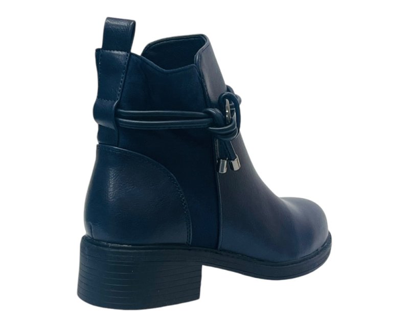 Faux Leather Zip Ankle Boots - Boots - British D'sire
