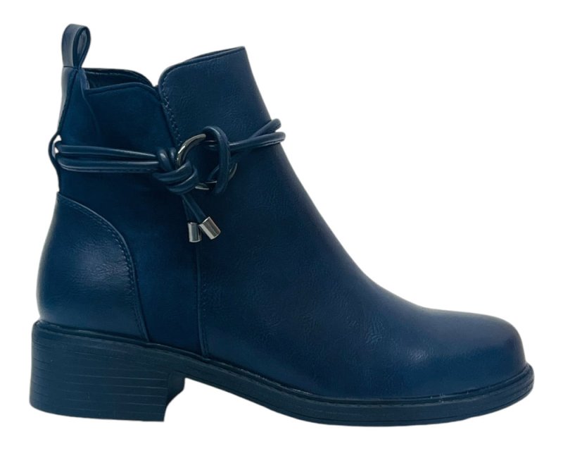 Faux Leather Zip Ankle Boots - Boots - British D'sire
