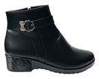 Faux Leather Zip Ankle Boots - Boots - British D'sire