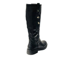 Faux Leather Zip Mid Calf Full Zip Boots - Boots - British D'sire