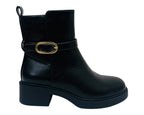 Faux Leather Zip Smart Ankle Boots - Boots - British D'sire
