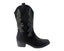 Faux Suede Embroidered Cowboy Ankle Boots - Boots - British D'sire