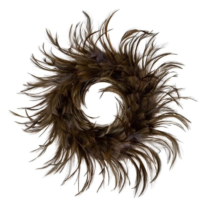 Fawn Feather Candle Wreath Christmas Decoration - Wreath - British D'sire
