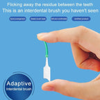 Fawnmum 150pcs /Box Silicone Interdental Brushes Dental Brushes Tooth Cleaning Gum - British D'sire