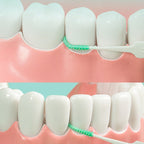 Fawnmum 150pcs /Box Silicone Interdental Brushes Dental Brushes Tooth Cleaning Gum - British D'sire