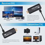 FEELWORLD WSP Wireless HDMI 1080P Transmitter and Receiver Extender Kit with 164FT Range(Black) - British D'sire