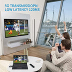 FEELWORLD WSP Wireless HDMI 1080P Transmitter and Receiver Extender Kit with 164FT Range(Black) - British D'sire