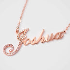 Full Silver Diamond Pendant Necklace Maiden-Art