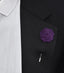 Felt Rose Lapel Pin, Purple - All Products - British D'sire