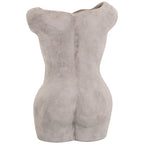 Female Figure Vase - Antique White Stoneware Decorative Vase - Vases - British D'sire