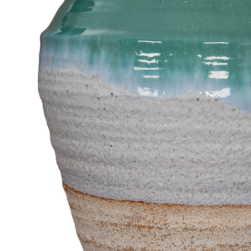 Fen Olpe Vase - Neutral Glass Decorative Vase - Vases - British D'sire