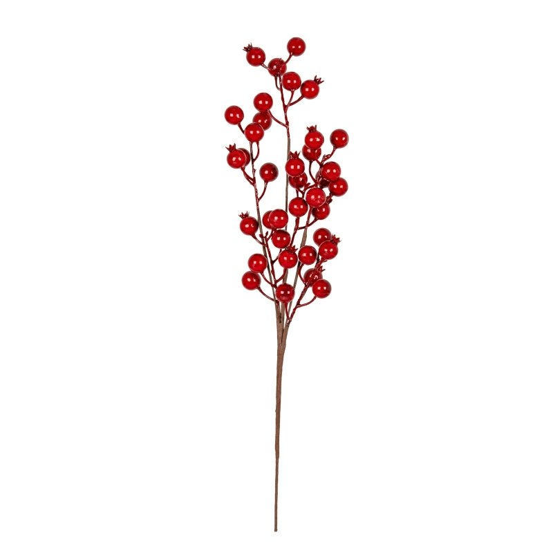 Festive Berry Branch Spray Artificial Flower Stem - Artificial Plants & Trees - British D'sire Main image