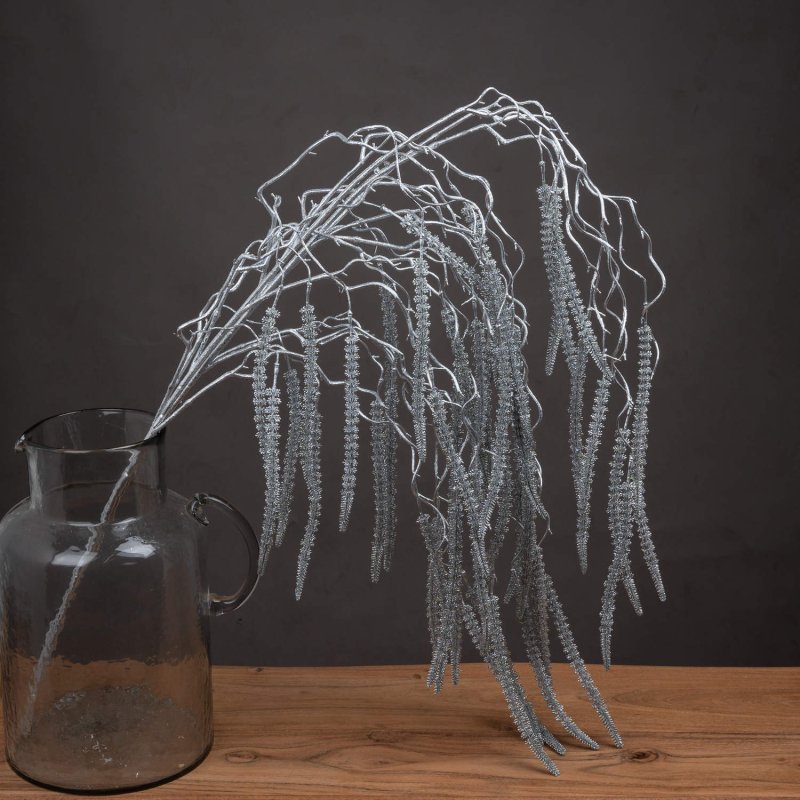 Festive Silver Amaranthus Home Decor Ornament Decoration - Christmas Decor - British D'sire