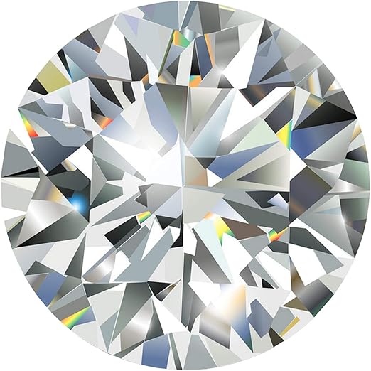 FILOCHE Moissanite Stone Loose D Colorless Round Brilliant Cut VVS1 Simulated Diamond Gemstones for Ring Pendant Jewelry Making, 0.3CT - 4CT - Gemstones - British D'sire Main image